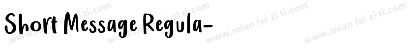 Short Message Regula字体转换